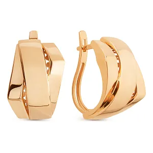 Серьги из красного золота