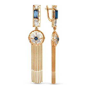 Серьги из красного золота