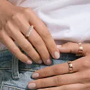 Кольцо из красного золота