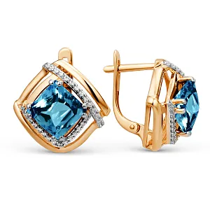 Серьги из красного золота