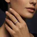 Кольцо из белого золота с бриллиантами