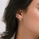 Серьги из красного золота с фианитами