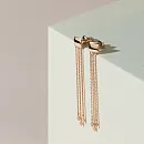 Серьги пусеты из красного золота