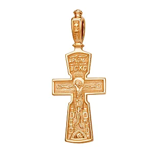 Крест из красного золота