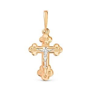 Крест из красного золота