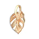 Подвеска из красного золота с фианитами