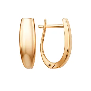 Серьги из красного золота