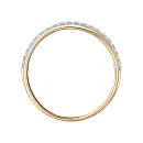 Кольцо из красного золота с фианитами