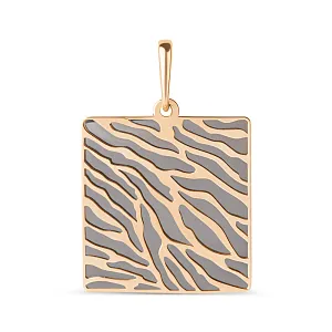 Подвеска из красного золота