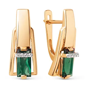 Серьги из красного золота