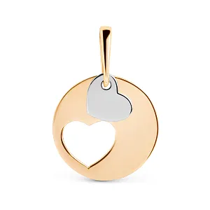 Подвеска из красного золота