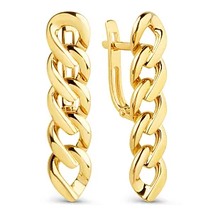 Серьги из желтого золота