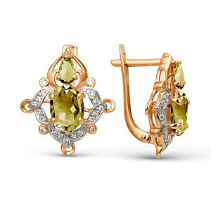 Серьги из красного золота