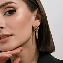 Серьги из красного золота