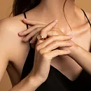 Кольцо из красного золота