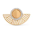 Подвеска из красного золота с фианитами