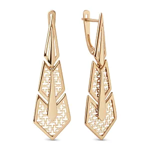 Серьги из красного золота