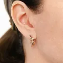 Серьги из красного золота