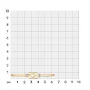 Браслет из красного золота с фианитами