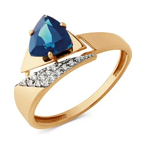 Кольцо из красного золота