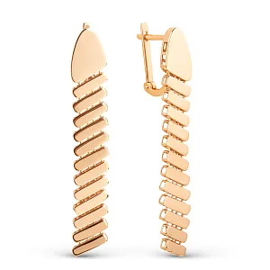 Серьги из красного золота