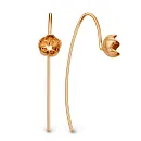 Серьги из красного золота