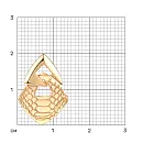 Подвеска из красного золота