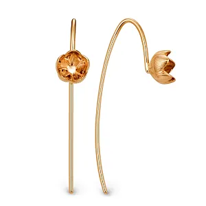 Серьги из красного золота