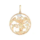 Подвеска из красного золота