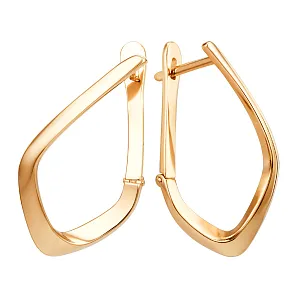 Серьги из красного золота