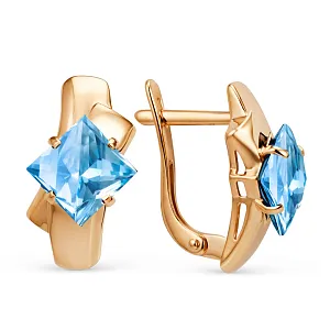 Серьги из красного золота