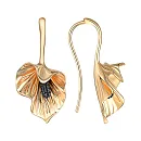 Серьги из красного золота с бриллиантами