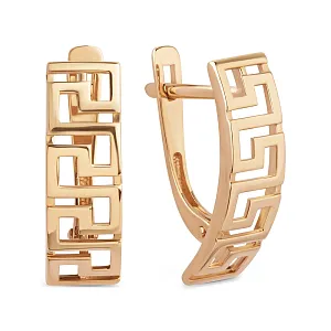 Серьги из красного золота