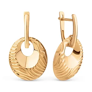 Серьги из красного золота