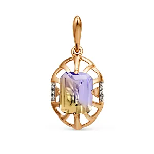 Подвеска из красного золота