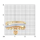 Кольцо из красного золота с фианитами