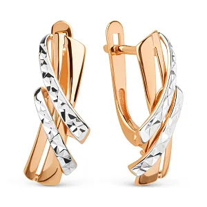 Серьги из красного золота