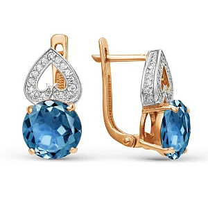 Серьги из красного золота