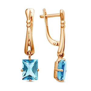 Серьги из красного золота