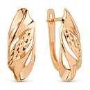 Серьги из красного золота