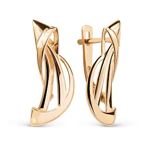 Серьги из красного золота