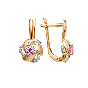 Серьги из красного золота