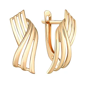 Серьги из красного золота