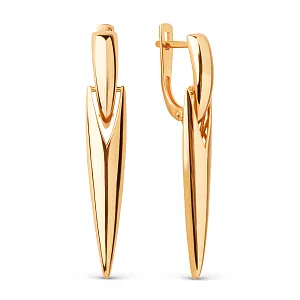 Серьги из красного золота