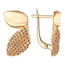Серьги из красного золота