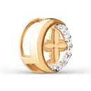 Подвеска из красного золота с фианитами