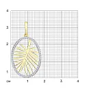 Подвеска из желтого золота с бриллиантами