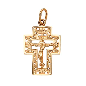 Крест из красного золота