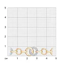 Браслет из красного золота с фианитами