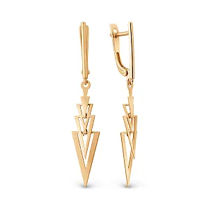 Серьги из красного золота